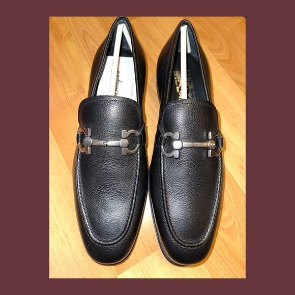 Salvatore Ferragamo Other - Mens Black Leather FERRAGAMO Loafers Mens Black Leather FERRAGAMO Loafers